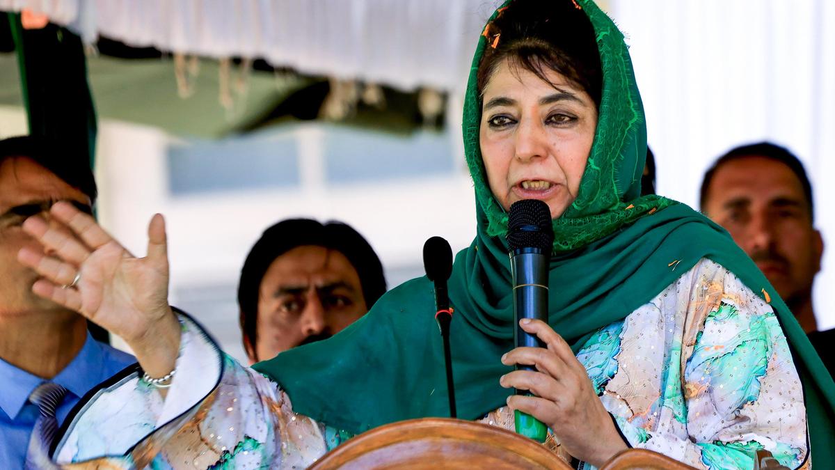 Mehbooba says FIR lodged against locals who attended banned Jamaat leader’s funeral in Kashmir