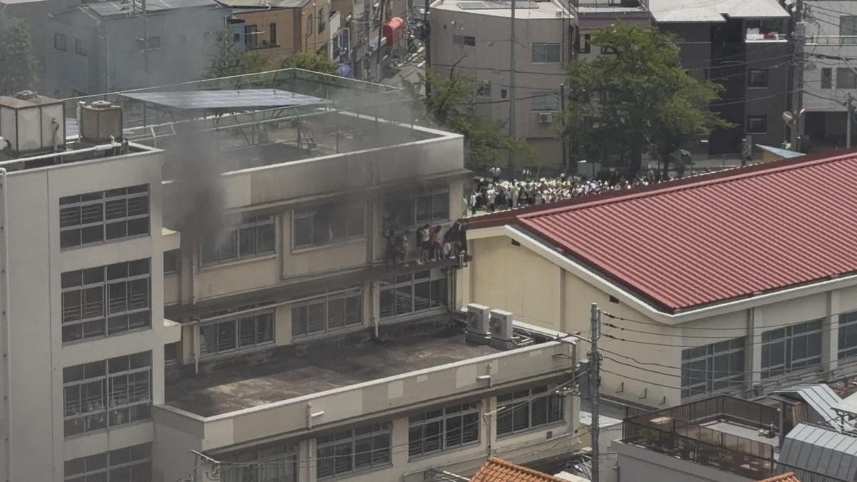 Fire breaks out at Tokyo primary school, injuring at least one