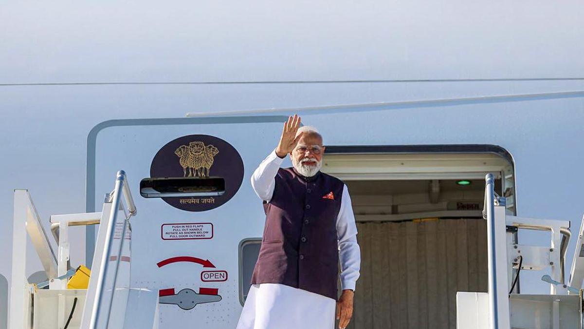 PM Modi arrives in Slovakia for second leg of his two-nation visit