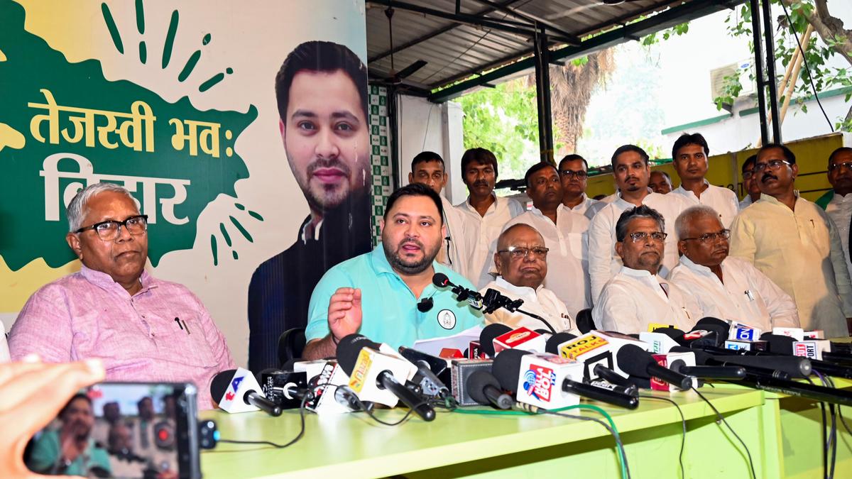 Bihar on verge of bankruptcy, says Tejashwi