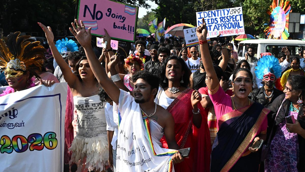 LGBTQIA+ community protests against Trans amendment Act at Chennai Pride