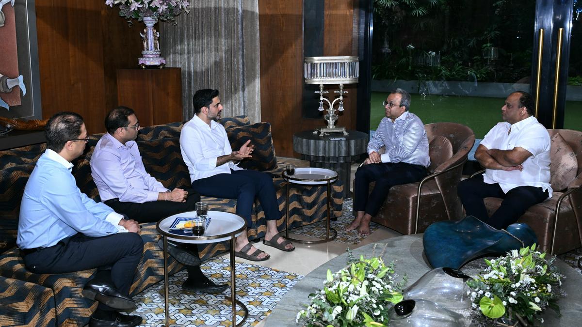 Nara Lokesh meets Visa Steel, Emami, Shree Cement heads in Kolkata, pitches Andhra Pradesh