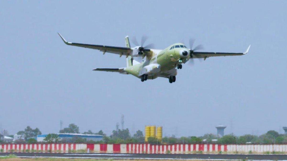 First made-in-India C-295 carries out maiden test flight