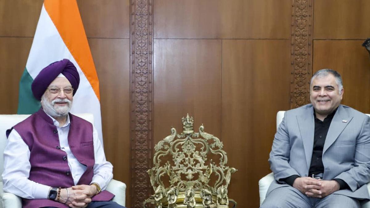 After years of curtailed trade, Petroleum Minister Hardeep Puri discusses “opportunities to cooperate” with Iranian counterpart
