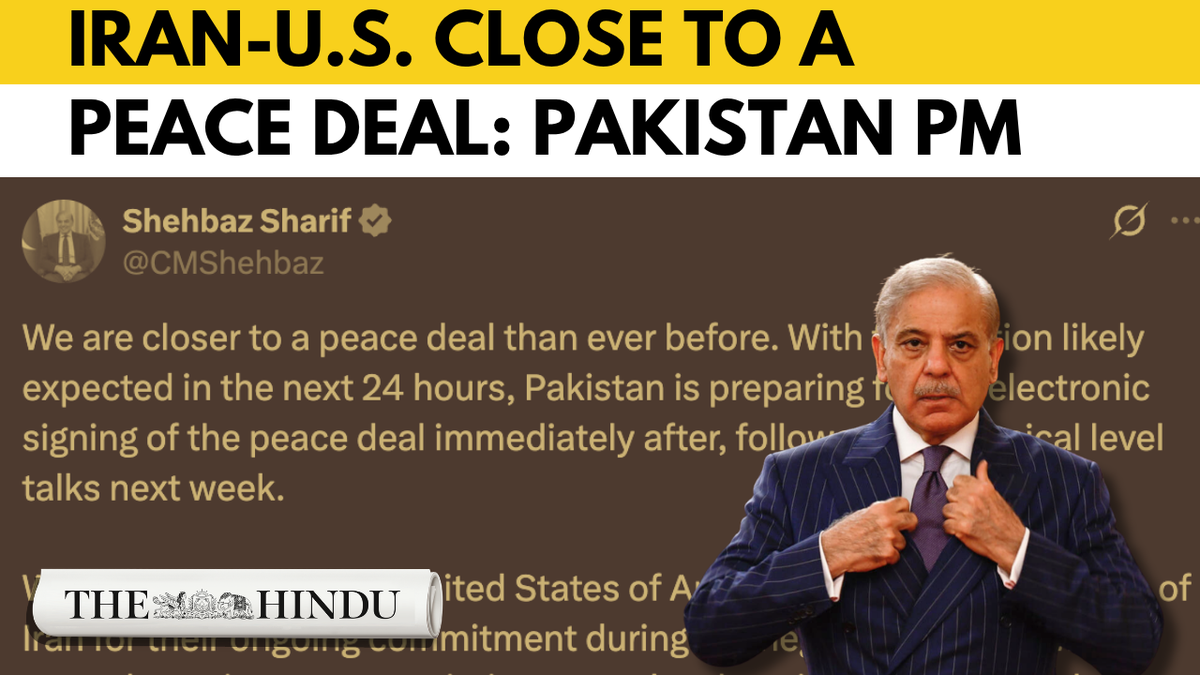 Watch: U.S.-Iran peace deal signing expected within 24 hours, says Pakistan PM Shehbaz Sharif