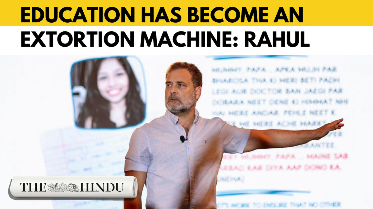“No student should ever feel the desire to end their life”: Rahul Gandhi