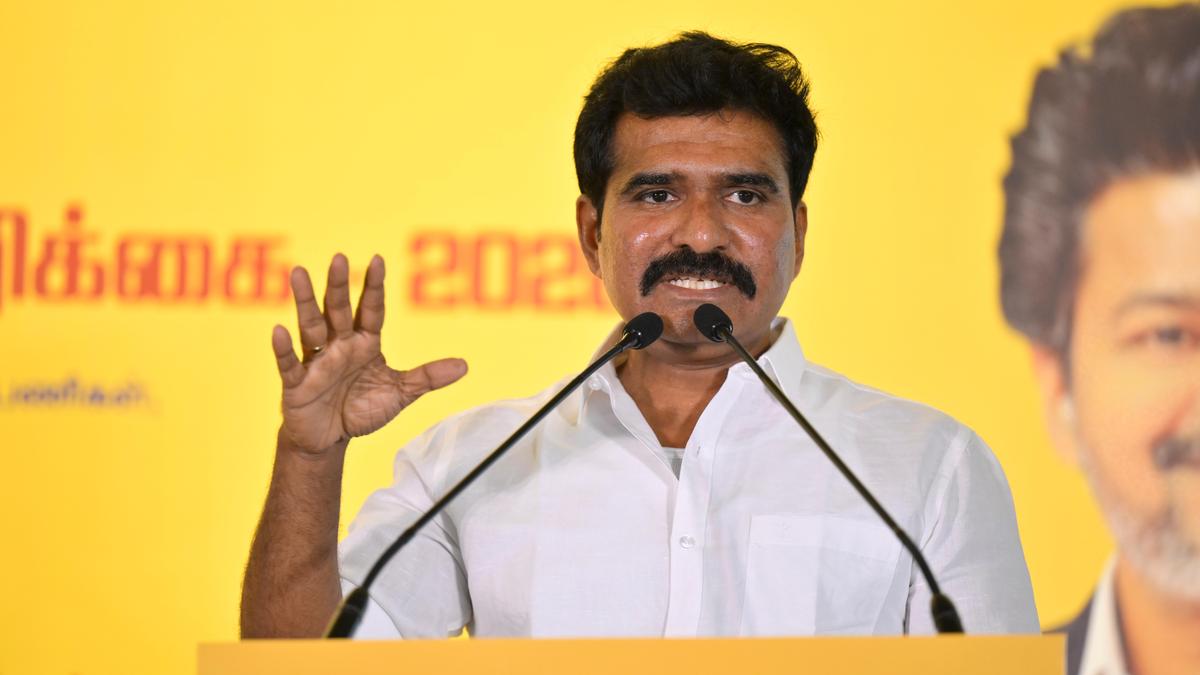 T.N. Minister Nirmalkumar accuses Stalin, Udhayanidhi of tasking Senthilbalaji to lure TVK MLAs to topple govt.