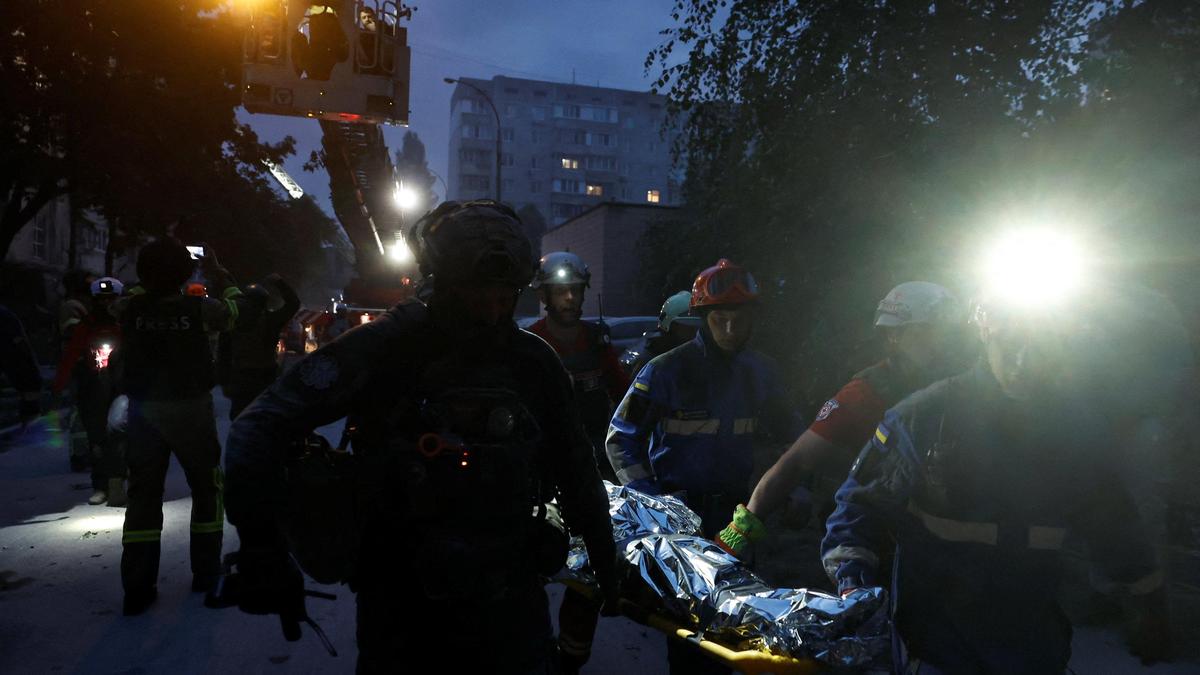 Russian missile and drone attack on Ukraine’s capital kills at least seven