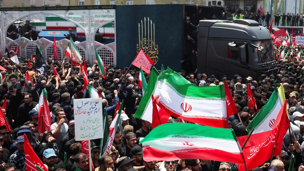 Ayatollah Ali Khamenei funeral: Mourners throng procession in Tehran