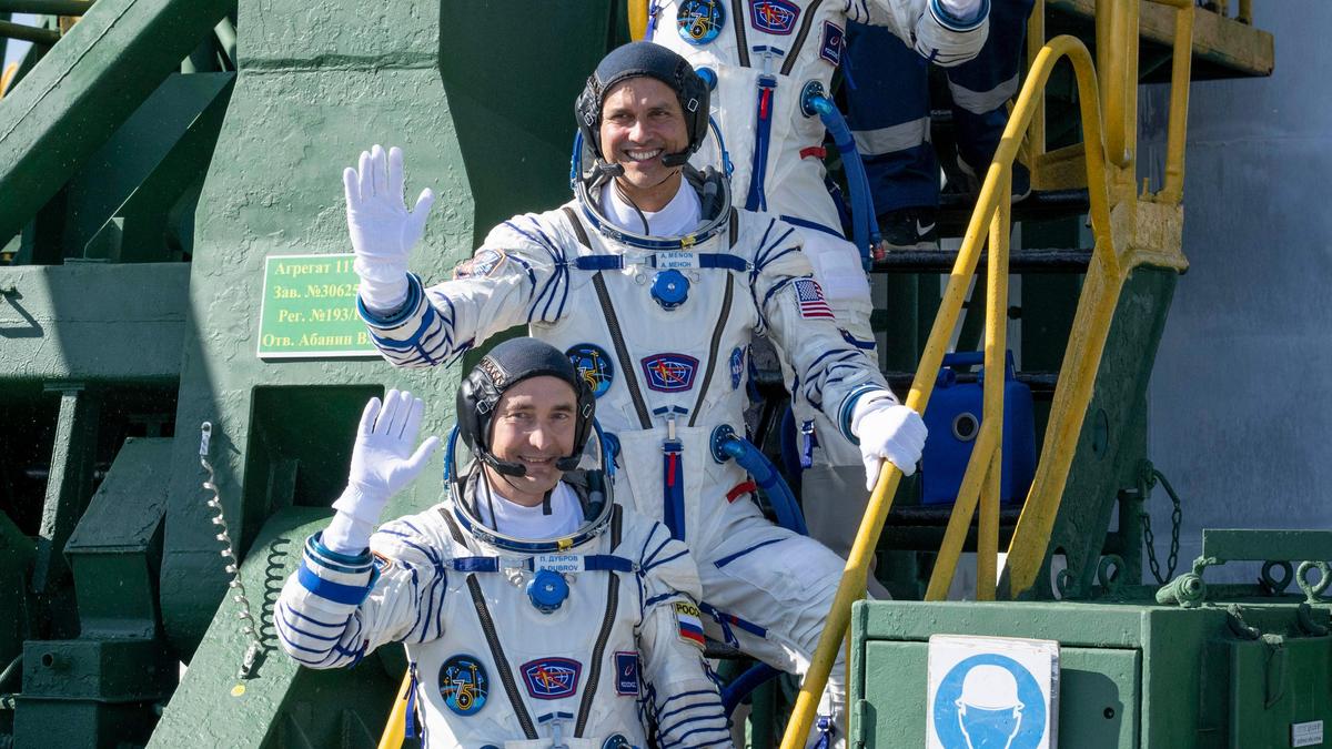 Nasa’s Anil Menon, two Russians blast off for 8-month International Space Station mission
