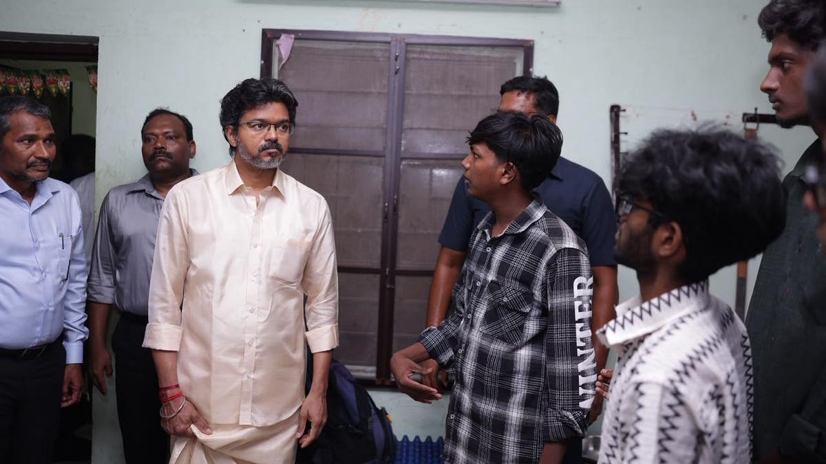 Vijay inspects M.C. Raja, MBC students hostels in Chennai