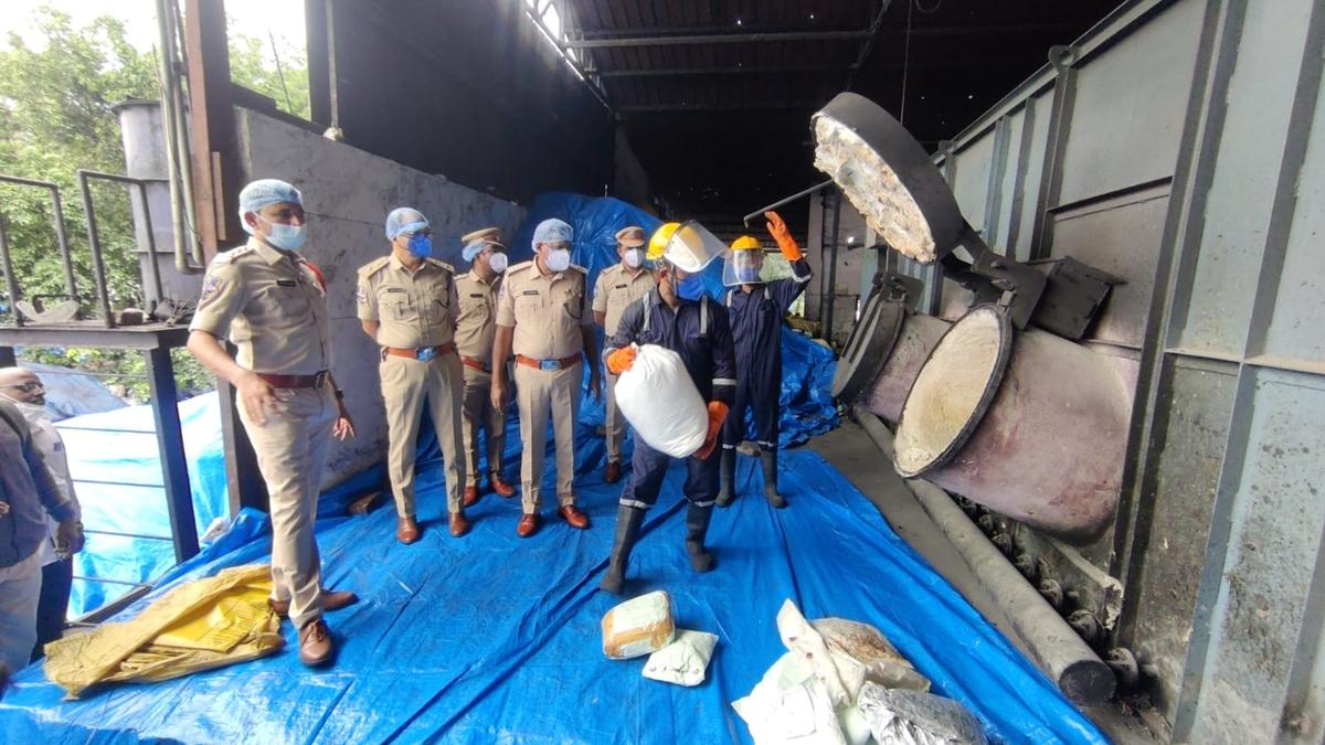 Cyberabad Police incinerates 833 kg of narcotics worth ₹5.02 crore