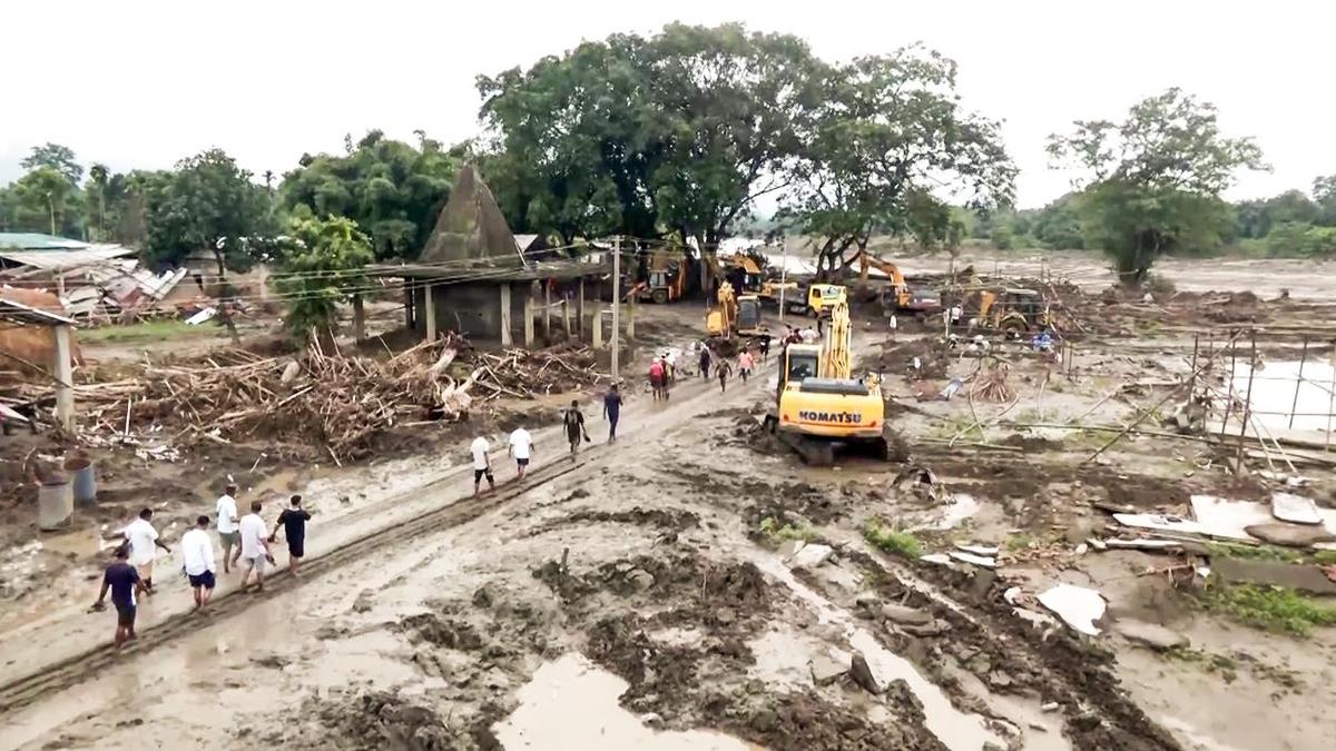 1.28 lakh people in seven Assam districts reel under floods; toll rises to 87 with two more deaths