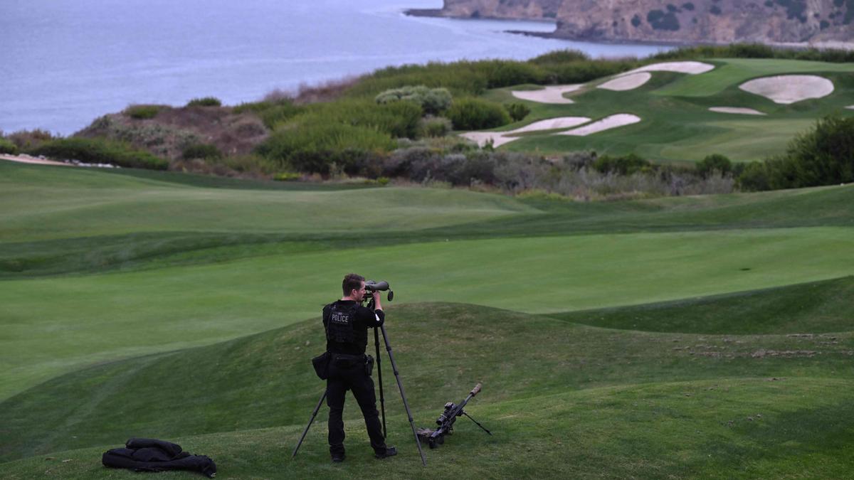Authorities arrest man with ammo, apparently monitoring security at Trump golf course near L.A.