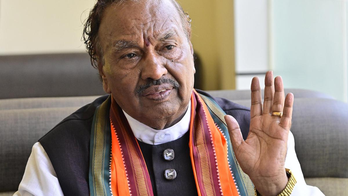 Eshwarappa says he will not go anywhere other than BJP
